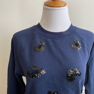J. Crew Navy Crew Neck Sweatshirt